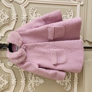 Mayoral Pink Fleece Kids Coat